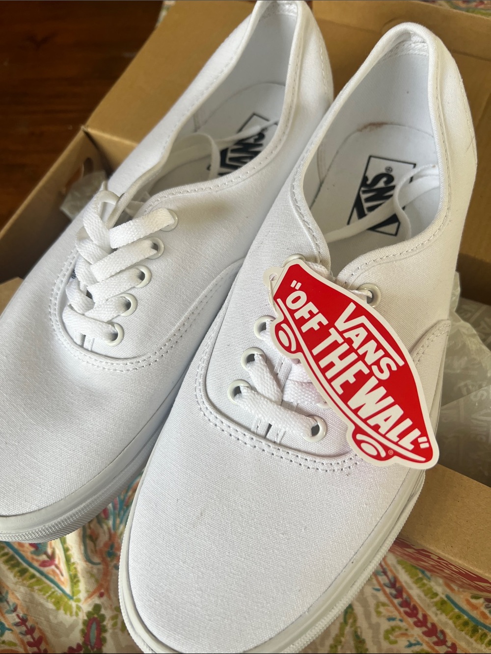 Vans Authentic White Canvas Sneakers